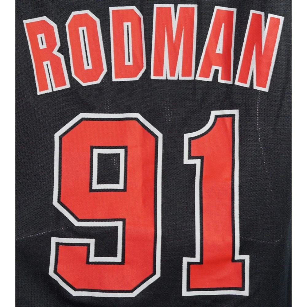 Dennis Rodman Chicago Bulls Champion Jersey Vintage Rare L 44 - Picture 7 of 9